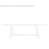 Oval marble table for the living room in Tobacco Brown color Walkern