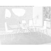Rectangular crystal table Ilic