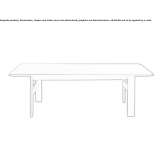 Rectangular wooden dining table Selite