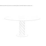 Round glass dining table Agonac