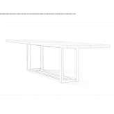 Rectangular oak dining table Nieheim