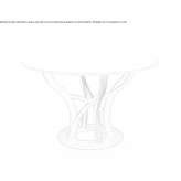 Round table made of MDF Coasa