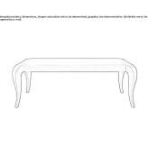 Extendable rectangular dining table made of solid wood Iyidere