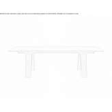 Rectangular oak table Aytos
