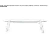 Rectangular crystal table Hovezi