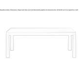 Rectangular wooden dining table Maeser