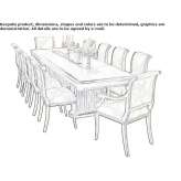 Extendable rectangular dining table made of solid wood Althutte