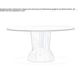Round glass table Melenki