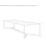 Rectangular dining table Acikdere
