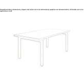 Rectangular wooden table Orencik