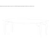 Extendable table made of solid wood Roslin