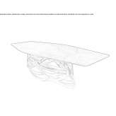 Marble and metal dining table Olching