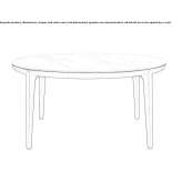 Round table made of Calacatta marble Portbail