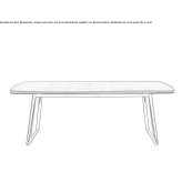 Rectangular dining table Volla