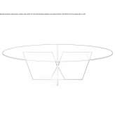 Oval glass table Kitsi