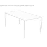 Rectangular wooden table Tonya