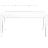 Rectangular wooden table Zuyevka