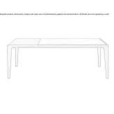 Rectangular stone dining table Ghyvelde