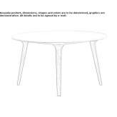 Okrągły drewniany stół Rakovec