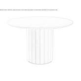 Round table made of MDF Ubajara