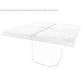 Square cement dining table Sentheim