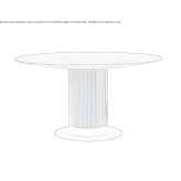Round wooden table Momence