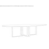 Oval marble table Milan
