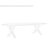 Rectangular wooden table Elne