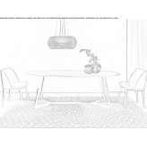 Oval dining table Bonavigo