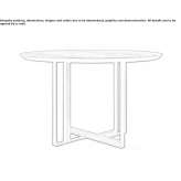 Round wooden table Rinxent