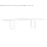 Rectangular table made of solid wood Zingst
