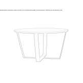 Round wooden table Poshtove