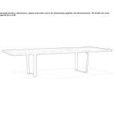 Rectangular table made of solid wood Zingst