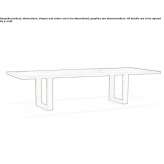 Rectangular table made of solid wood Zingst