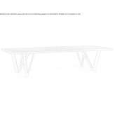Rectangular table made of solid wood Zingst