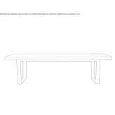 Rectangular wooden table Parscov
