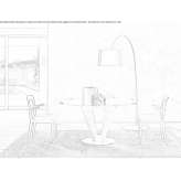 Wood and glass table Rosyth