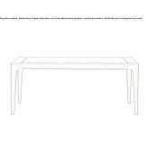 Extendable rectangular table Alerheim