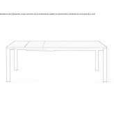 Extendable rectangular table Starcza