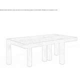 Rectangular OSB table Taruma