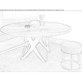 Round marble table Petresti