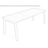 Extendable rectangular table Eymir