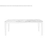 Rectangular table Portilla