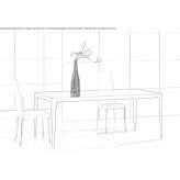 Nero Marquina rectangular marble table Petresti