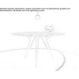 Round marble table Petresti