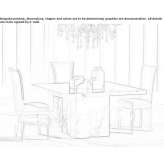 Nero Marquina square marble table Puerto