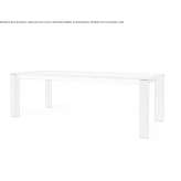 Extendable rectangular wooden dining table Erlauf