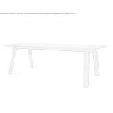 Rectangular wooden dining table Igney