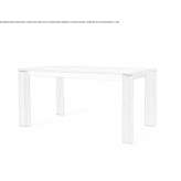 Extendable rectangular wooden dining table Erlauf