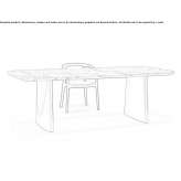 Rectangular marble table Gouvy